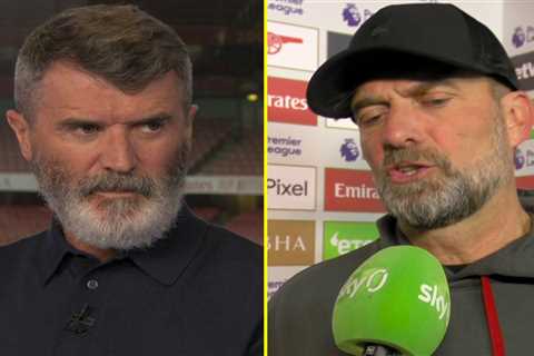 Roy Keane is a big fan of Jurgen Klopp’s ‘no bull’ interviews after Liverpool defeat to Arsenal