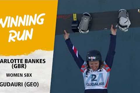 Charlotte Bankes seals first win of the season in style | FIS Snowboard World Cup 23-24