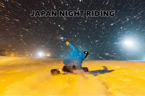 NIGHT SNOWBOARDING In Japan Is The DREAM at GRAND HIRAFU 2024!