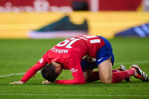 Alvaro Morata in Tears After Suffering Horror Knee Injury in Atletico Madrid Clash