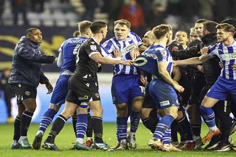 Massive Fight Erupts After Wigan and Bolton Clash