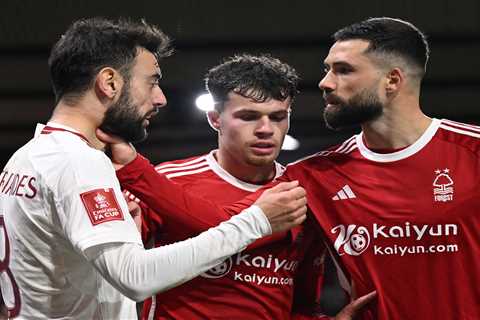 Nottingham Forest Player Escapes Red Card After Altercation with Bruno Fernandes