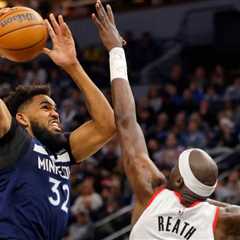 Timberwolves beat Trail Blazers to tie Thunder for first place in West