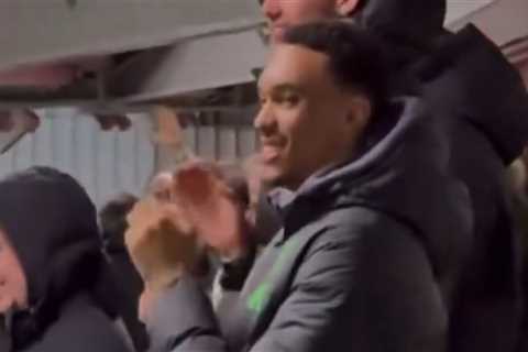 Alexander-Arnold spotted watching Liverpool in the stands