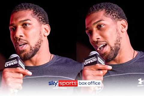 Be RELENTLESS! 😤  Anthony Joshua on what is key to beat Francis Ngannou