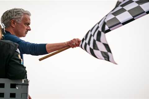 Jose Mourinho Makes a Pit Stop at Portuguese GP and Teases Football Comeback
