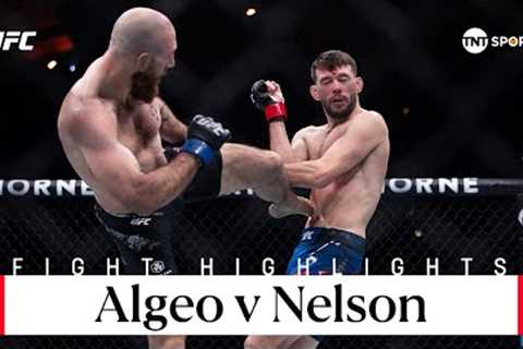 TKO FINISH 💣  Bill Algeo vs Kyle Nelson  #UFC Atlantic City Highlights