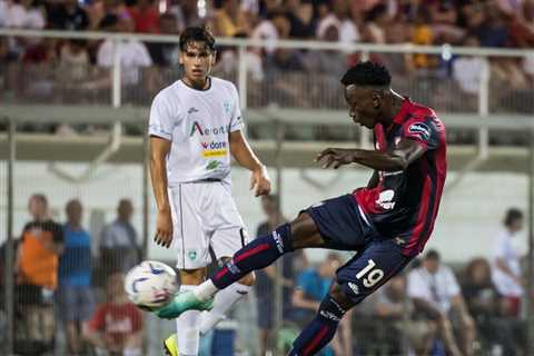 Ghana midfielder Ibrahim Sulemana comes off the bench to score equaliser for Cagliari against his..