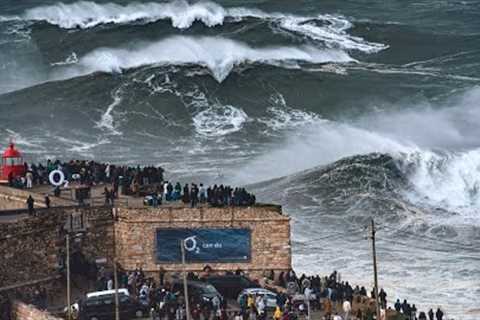 World Record Waves at Nazare: Surfing A 100-Foot Wave