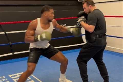 Anthony Joshua's Training Scare: Almost Knocks Out Coach in Terrifying Footage