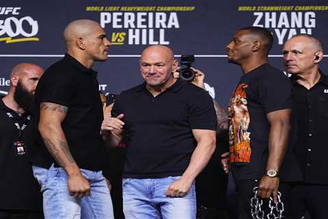 UFC 300 Weigh-In Results: Pereira, Hill, Holloway, Gaethje & Harrison Hit the Scales for Vegas Event