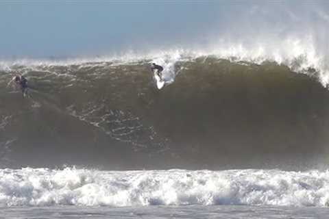 Pro Surfers charge MASSIVE swell in Maui !!! Ma''alaea GOING OFF !!! (Freight Trains)