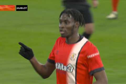 Video: Adebayo returns from injury to score crucial goal for Luton that takes them out of the..