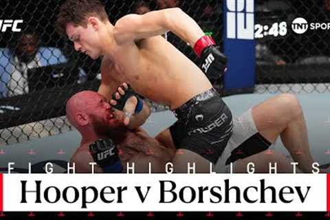 SUBMISSION FINISH!  Chase Hooper vs Viacheslav Borshchev  UFC Fight Night Highlights