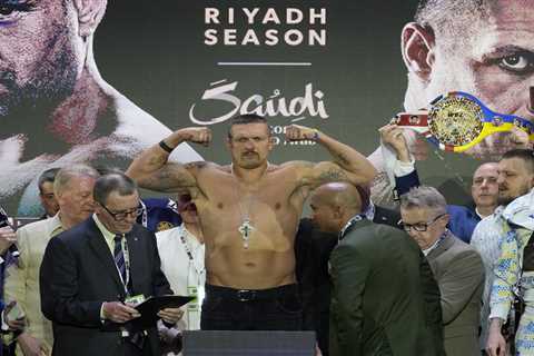 Oleksandr Usyk’s weight incorrectly announced at Tyson Fury weigh-in as fans change predictions