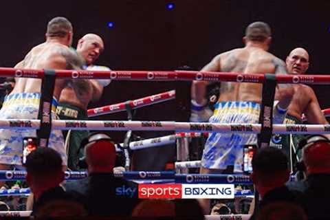 NEW ANGLE! How did Fury survive round nine vs Usyk? 🤯