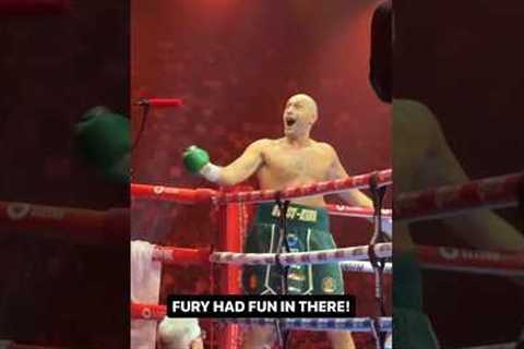 The Gypsy King ALWAYS puts on a show ✨ #TysonFury #FuryUsyk #Boxing