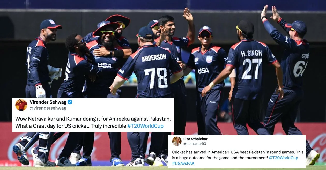 Twitter erupts as USA stuns Pakistan to record a historic win in T20 World Cup 2024