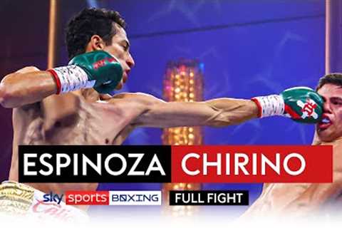 FULL FIGHT! Rafael Espinoza vs Sergio Chirino  All-Mexican World Title Fight 💪