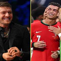 ‘True passion’ – Conor McGregor throws support behind Cristiano Ronaldo after he bursts into tears..
