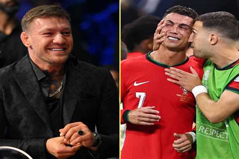 ‘True passion’ – Conor McGregor throws support behind Cristiano Ronaldo after he bursts into tears..