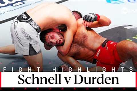 NINJA CHOKE 🥷  Matthew Schnell vs Cody Durden  UFC Fight Night Highlights