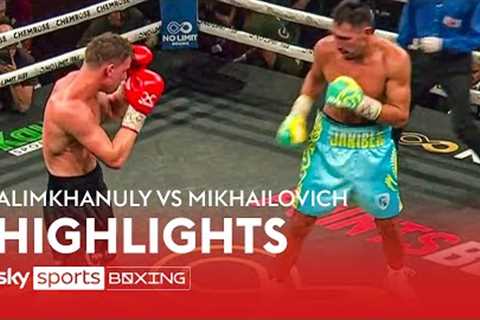 HIGHLIGHTS! Janibek Alimkhanuly vs Andrei Mikhailovich 🥊