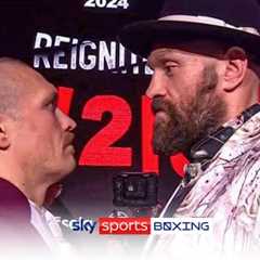 Tyson Fury and Oleksandr Usyk's 11 MINUTE staredown! 😳