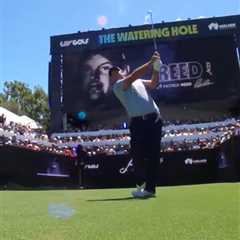 ‘Goodness me’ – Former Masters champion Patrick Reed gets drenched in beer after making hole-in-one ..