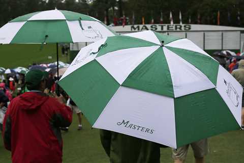 Masters chaos as fans are BANNED from entering Augusta course and practice is delayed just days..