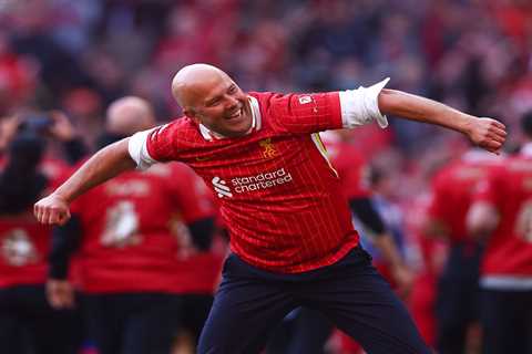 Liverpool fans left gobsmacked after discovering Arne Slot's ACTUAL name while celebrating Premier..