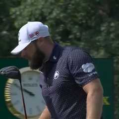 Hot-headed Tyrrell Hatton caught hissing X-rated four-word blast at his DRIVER on live TV at PGA..