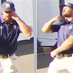 Bryson DeChambeau appears to punch himself in the face repeatedly live on Sky Sports in bizarre PGA ..
