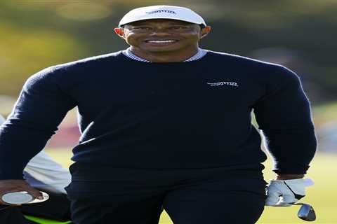 Tiger Woods looks almost unrecognizable as golf legend is spotted in rare public appearance..