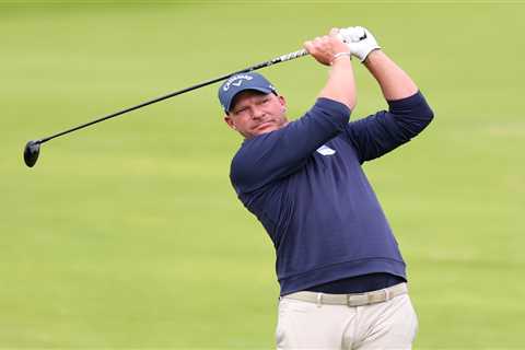The Open golfer suffers a meltdown and takes FOUR shots to escape a bunker and cards TEN at hole..