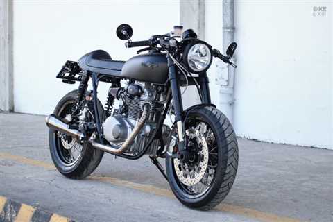 Little Black Number: A Honda CB350 Café Racer from Austria