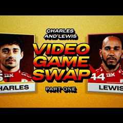 Charles Leclerc and Lewis Hamilton Play Retro Video Games