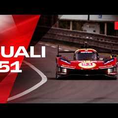 LIVE LE MANS 24 Qualifying  Onboard car #51 | Ferrari Hypercar