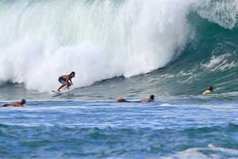 HUGE Ala Moana BOWLS 😱💣☄️Biggest CLEAN-UP SET I''ve seen on a BIG BOWLS 8/9/25 Massive Waikiki 8am