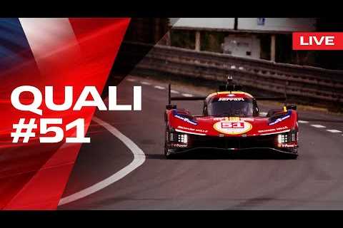 LIVE LE MANS 24 Qualifying  Onboard car #51 | Ferrari Hypercar