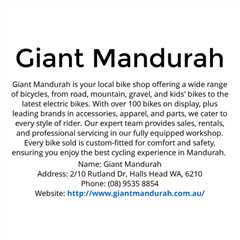 Presentations by Giant Mandurah