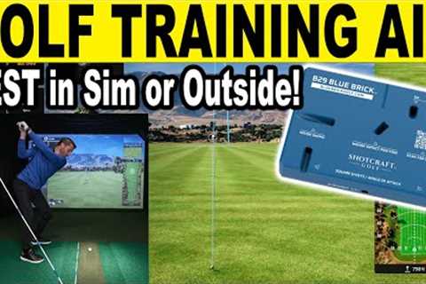 Golf Swing Training AID for Golf Simulators! (B29 Blue Brick Review & Discount Code)