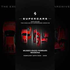 The new #FerrariSupercars exhibition is now on display at the #MuseoEnzoFerrari in #Modena.