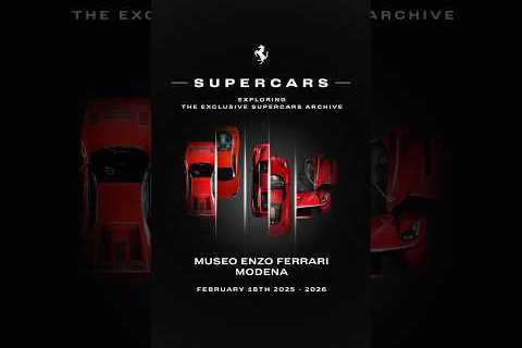 The new #FerrariSupercars exhibition is now on display at the #MuseoEnzoFerrari in #Modena.