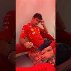 Staring contest feat. Charles Leclerc 😎 #BrazilGP 🇧🇷 #F1Shorts #ScuderiaFerrari