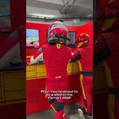 Suit up with Miguel Molina as he takes on the Ferrari 499P around Fuji 👊#Ferrari499P