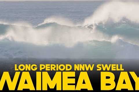 A SIGN OF THINGS TO COME EARLY OPENING DAY AT WAIMEA BAY