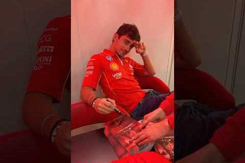 Staring contest feat. Charles Leclerc 😎 #BrazilGP 🇧🇷 #F1Shorts #ScuderiaFerrari