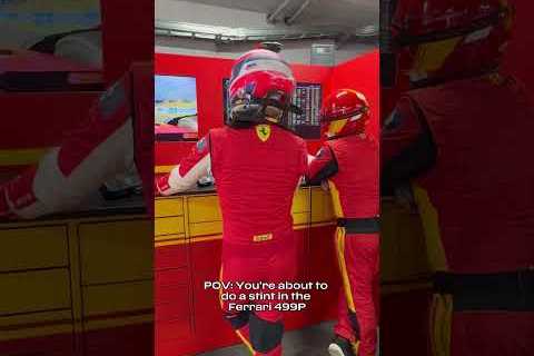 Suit up with Miguel Molina as he takes on the Ferrari 499P around Fuji 👊#Ferrari499P