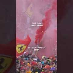 One day, two wins. A chapter of history written in Monza and Austin 🏆#ItalianGP #6HCOTA #F1Shorts